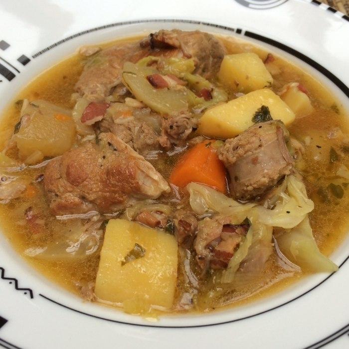 Coddled pork with cider